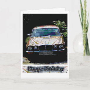 Jaguar car Birthday Card
