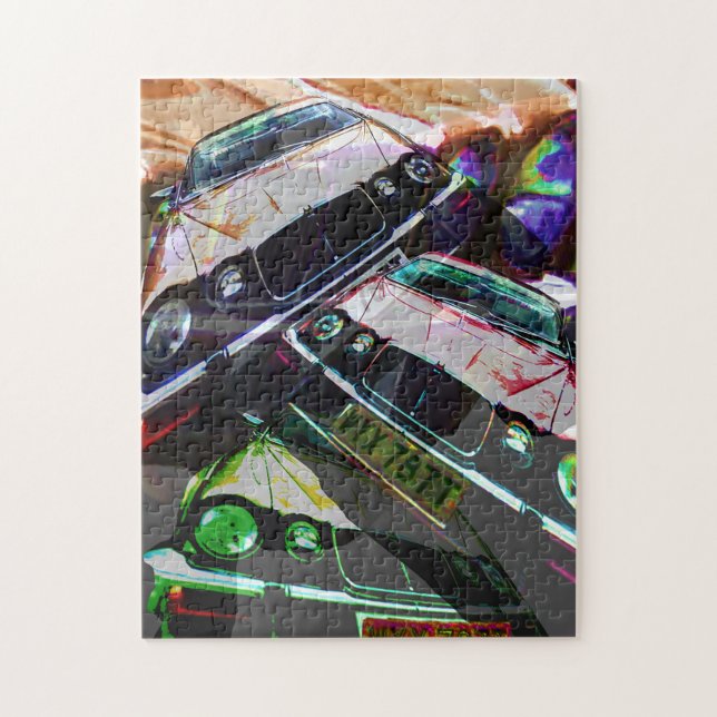 Jaguar cars collage Puzzle (Vertical)