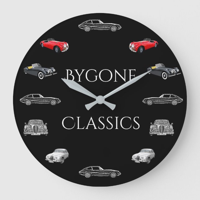 Jaguar Classic Cars Wall Clock (Front)