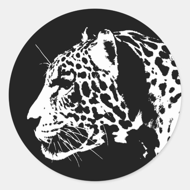 Jaguar Classic Round Sticker (Front)