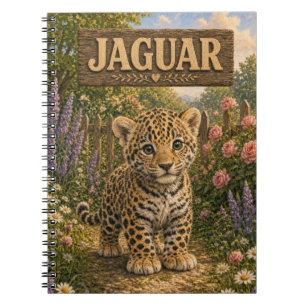 Jaguar Cute Baby Storybook Nursery Animal Notebook