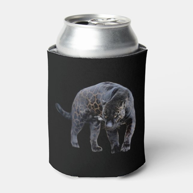 Jaguar Diablo black can cooler 2-side (Can Front)