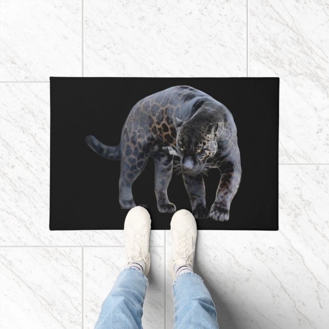 Jaguar Diablo black doormat (Indoor)