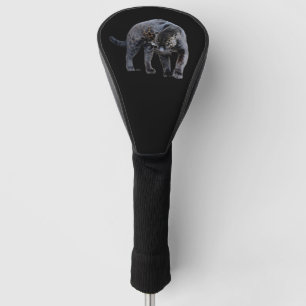 Jaguar Diablo black golf club driver cover