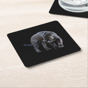 Jaguar Diablo black paper coasters