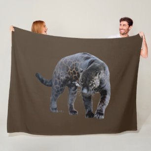 Jaguar Diablo brown fleece blanket