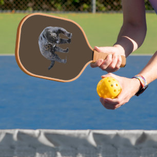 Jaguar Diablo brown tan n fur pickleball paddle cb