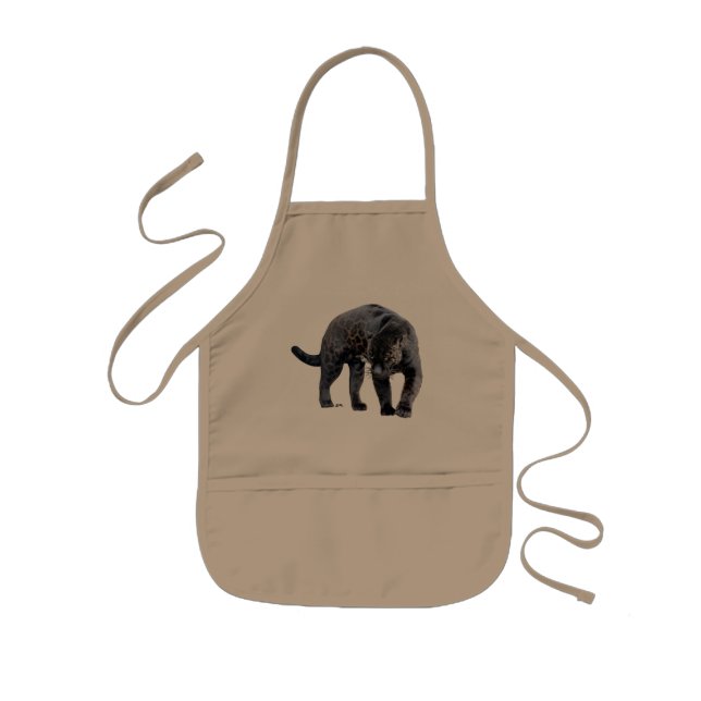 Jaguar Diablo kids khaki chef apron (Front)