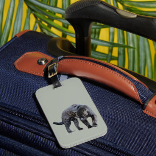 Jaguar Diablo light grey luggage tag