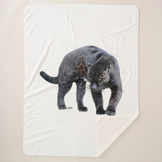 Jaguar Diablo sherpa blanket (Front)