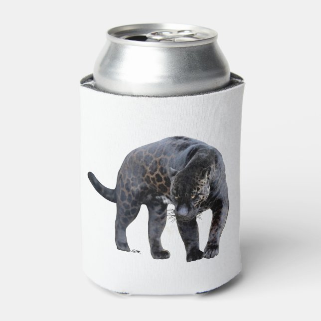 Jaguar Diablo white can cooler (Can Front)