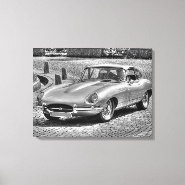 Jaguar E-Type Canvas Print (Front)