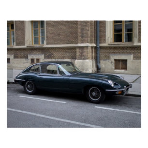 Jaguar E-Type Hardtop Poster