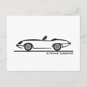 Jaguar E-Type Postcard