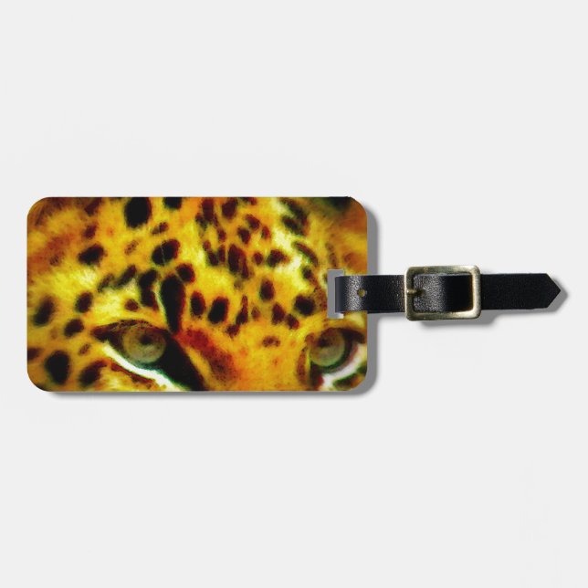 Jaguar Eyes Luggage Tag (Front Horizontal)