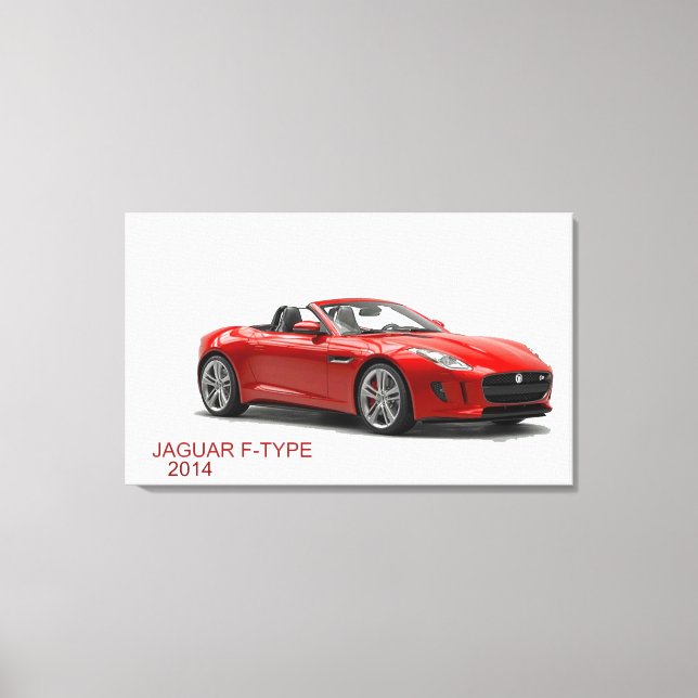 Jaguar F-TYPE 2014 Canvas Print (Front)