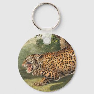 Jaguar (Felis onca) Illustration Key Ring