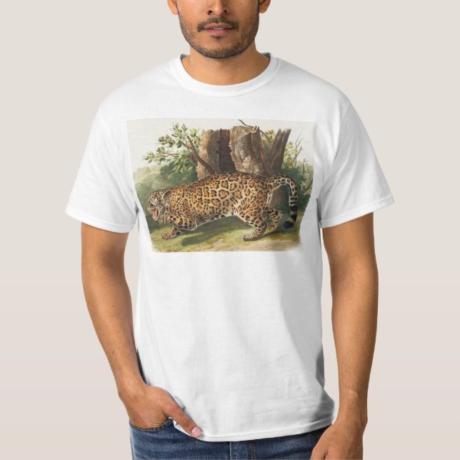 Jaguar (Felis onca) Illustration T-Shirt (Front)