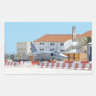 Jaguar Fighter Jet Rectangular Sticker