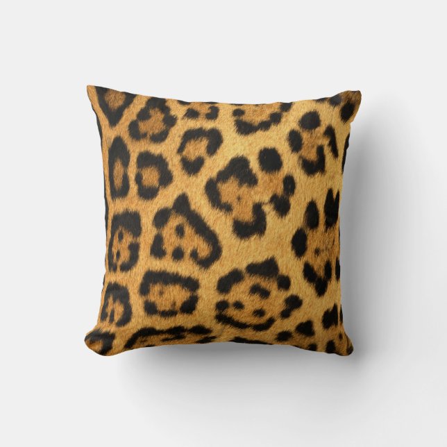 Jaguar Fur Print Cushion (Front)
