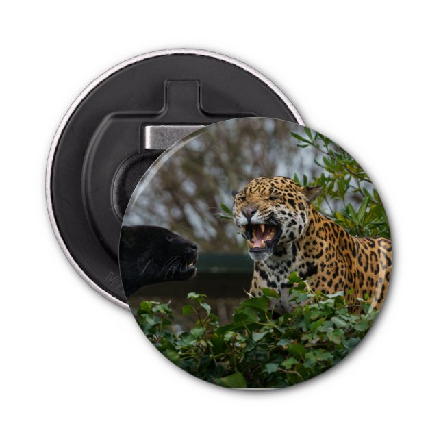 Jaguar Growl Trivet Can Cooler Bottle Opener (Front)