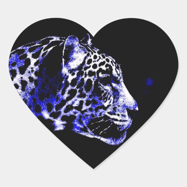 Jaguar Heart Stickers (Front)