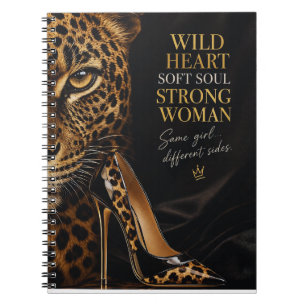 Jaguar & High Heel Luxury Woman Design Notebook