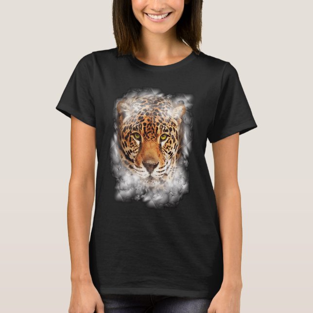 Jaguar Illustration Jaguar Graphic in Fog Jaguar H T-Shirt (Front)