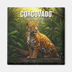 Jaguar in Corcovado National Park Costa Rica Magnet