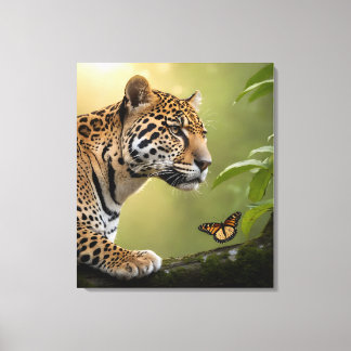 Jaguar in the Amazon Mist Canvas Print