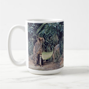 Jaguar In The Forest Oil Paint, Coffee Mug