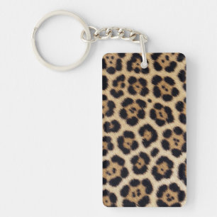 jaguar leopard texture fur skin leather animal pri key ring