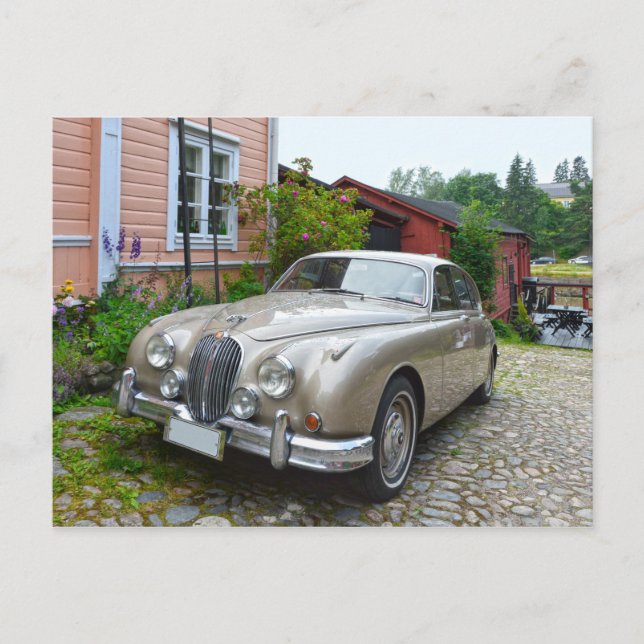 Jaguar Mark 2 in Porvoo, Finland Postcard (Front)