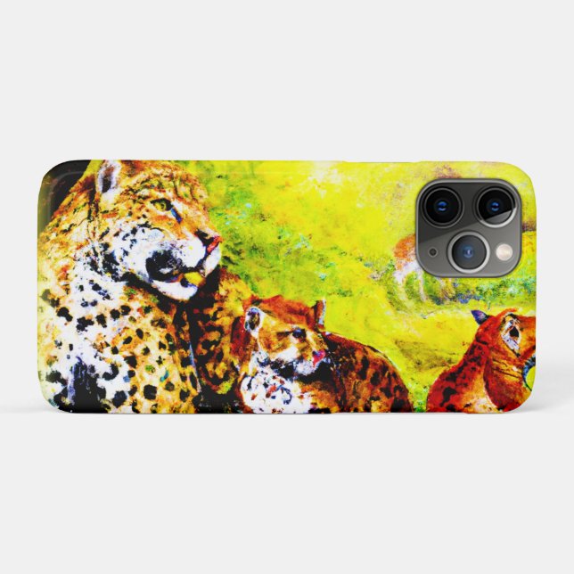 Jaguar Mum and Cubs Relaxing in Jungle. Buy Now Case-Mate iPhone Case (Back (Horizontal))