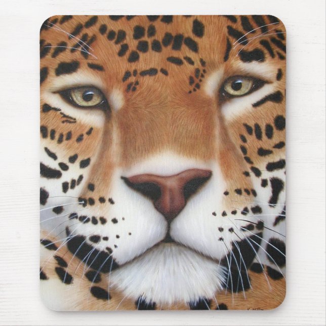 Jaguar Painting Mouse Mat (Front)