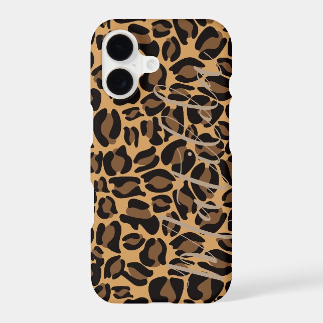 Jaguar Pattern Print Personalised Name (Back)