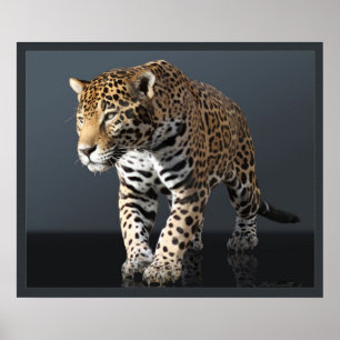 Jaguar Power Print -24x20 -other sizes available