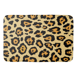 jaguar print bath mat