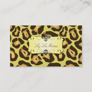 Jaguar print /gold stock / business cards
