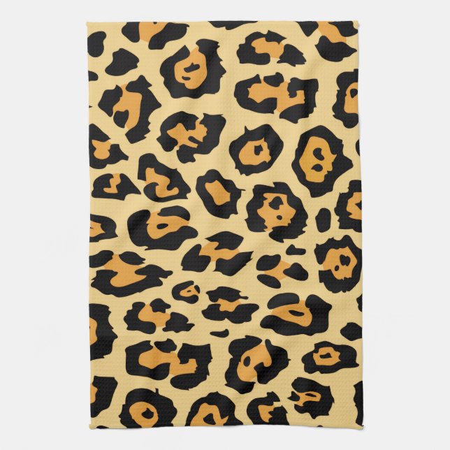 jaguar print kitchen towel (Vertical)