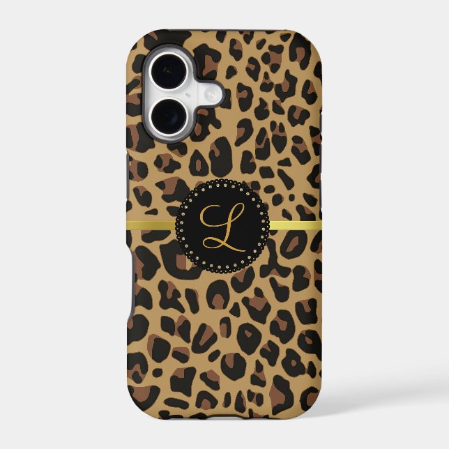 Jaguar Print Monogram iPhone 5 Case (Back)