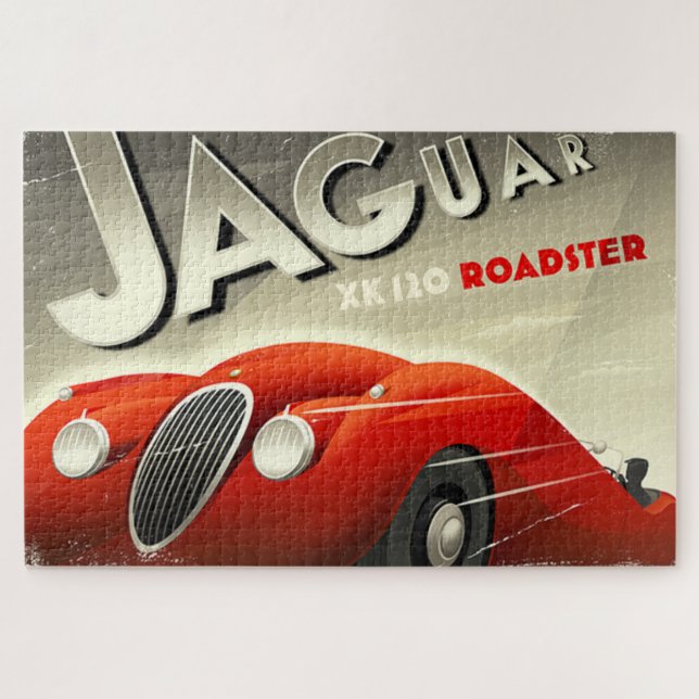 Jaguar Roadster Jigsaw Puzzle (Horizontal)