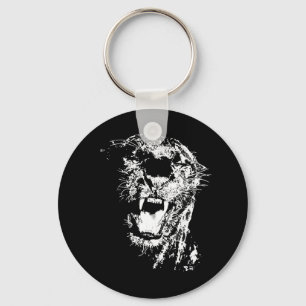 Jaguar Roaring Key Ring