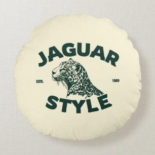Jaguar Round Pillow