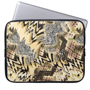 Jaguar skin, snakes laptop sleeve