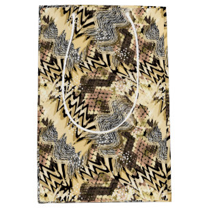 Jaguar skin, snakes medium gift bag