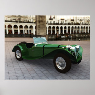 Jaguar SS 90 Roadster - LARGE Poster