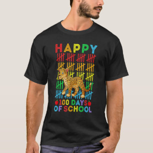 Jaguar  Teacher Student Happy 100 Days of School T-Shirt