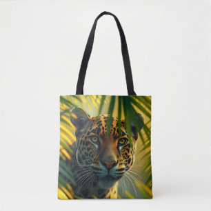 Jaguar Tropical Leopard Wild Jungle Big Cat Tote Bag