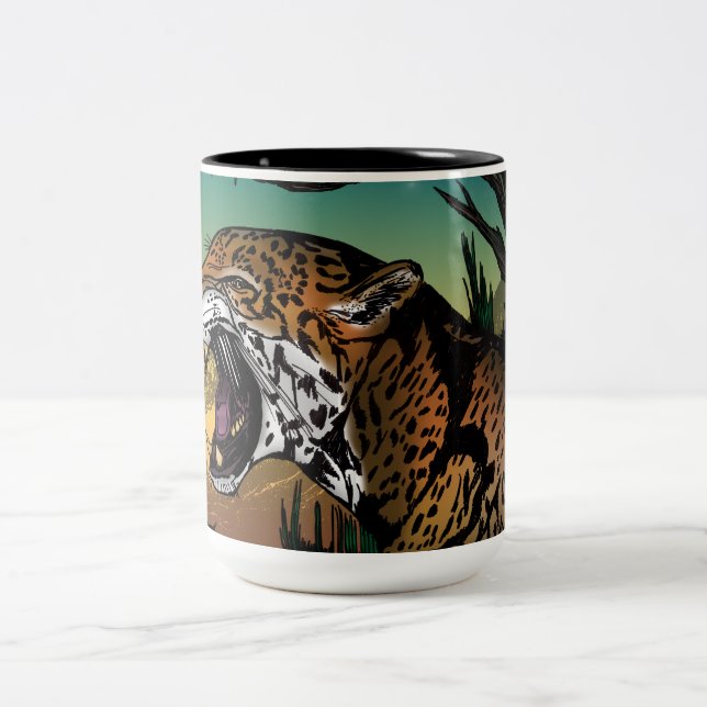 Jaguar Two-Tone Coffee Mug (Center)